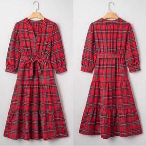 Ted Tartan Print Christmas Dress